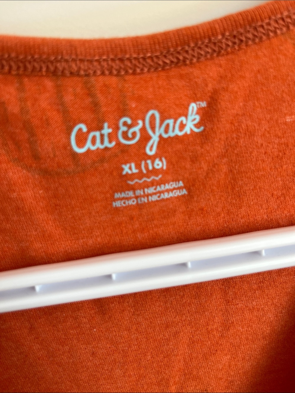 Cat & Jack Orange Cactus Tank Top Size XL - Picture 3 of 3